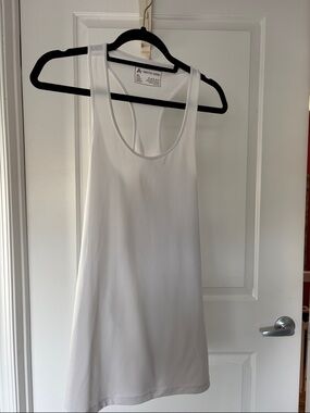 Arctic Cove White Racerback Tank — Lightweight Active Layer